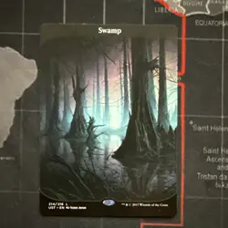 MTG Swamp #214 Unstable Regular Land NM Magic the Gathering - Image 1