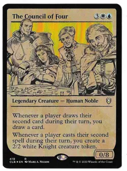 MTG The Council of Four Showcase FOIL Battle for Baldur's Gate (CLB) Rare #419 - Image 1