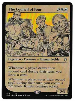 MTG The Council of Four Showcase FOIL Battle for Baldur's Gate (CLB) Rare #419 - Image 3