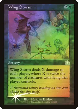 Prophecy MTG Foil Wing Storm Magic - Image 1
