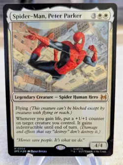 Spider-Man, Peter Parker 0004 Foil Marvel Spider-Man Eternal Magic MTG NM - Image 1
