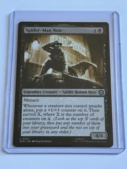 Spider-Man Noir 67 MTG Marvels Spider-Man 2025 Near Mint Non Foil - Image 1