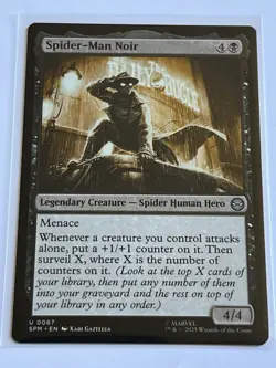 Spider-Man Noir 67 MTG Marvels Spider-Man 2025 Near Mint Non Foil - Image 2