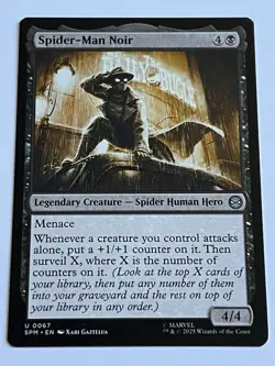 Spider-Man Noir 67 MTG Marvels Spider-Man 2025 Near Mint Non Foil - Image 4