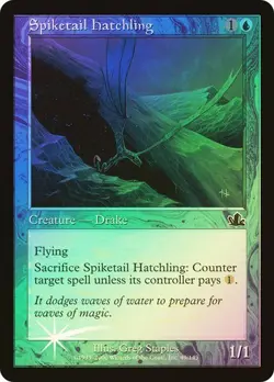 Prophecy MTG Foil Spiketail Hatchling Magic - Image 1