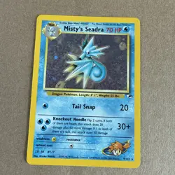 Misty’s Seadra Rare Holo Pokemon 9/132 WOTC - Image 1