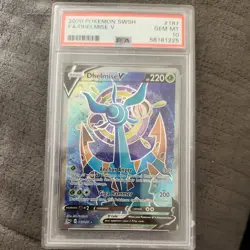 2020 Pokemon: DHELMISE V 187/202 - [Sword & Shield Base Set] Gem Mint PSA 10 💎 - Image 1