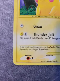 2009 POKEMON PIKACHU 112/111 RISING RIVALS SECRET RARE - Image 5