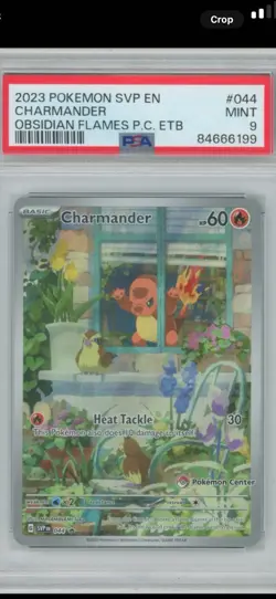 2023 POKEMON SVP EN-SV BLACK STAR PROMO #044 CHARMANDER OBSIDIAN FLAMES PSA 9 - Image 1