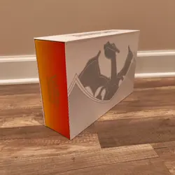 Pokemon Sword & Shield Charizard UPC Empty Box w/ Gold Coin,Sleeves,Dice etc. - Image 4