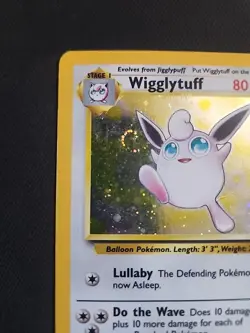 Wigglytuff 019/130 Base Set 2 Holo Vintage Pokemon Card 1999-2000 w/ Swirl-HP - Image 2