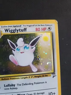 Wigglytuff 019/130 Base Set 2 Holo Vintage Pokemon Card 1999-2000 w/ Swirl-HP - Image 5
