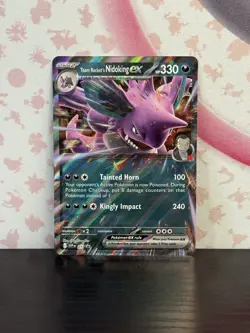 Pokemon TCG Team Rocket's Nidoking ex 217 Scarlet & Violet Promo Cards Holo NM - Image 1