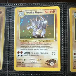 Brock's Rhydon EN JP Holo Rare Gym Pokemon Card +11 set - Image 4
