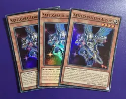 *SPANISH* x3 Satellarknight Altair Super Rare Unlim Ed AP07-EN004 MP Yugioh - Image 1