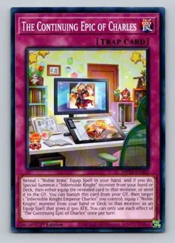 2024 Yugioh The Continuing Epic of Charles MP24-EN382 1st Edition Common - Image 1