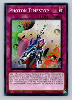 2024 Yugioh Trap Card Photon Timestop MP24-EN328 1st Edition Common - Image 1