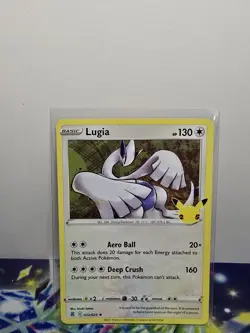 Pokemon TCG Lugia Celebrations Holo Rare Card 022/025 25th Anniversary Edition - Image 1