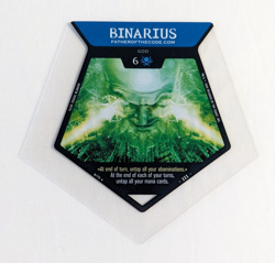 HECATOMB CCG TCG Card Game Blanket Of Lies BINARIUS Rare God WOTC - Image 1
