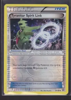 Tyranitar Spirit Link 81/98 Reverse Holo Pokemon Cards Trading Card TCG - Image 1