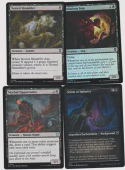 15X BLACK COMMANDER CARDS MTG MAGIC N-MINT N- PLAYED - LOTS UNCOMMON C-13 - Image 1