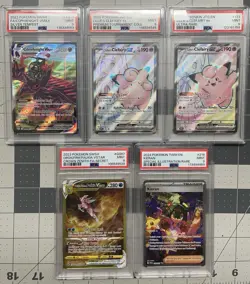 Pokemon PSA graded 5 Card Lot- palkia, Clefairy, Keiran, Corviknight - Image 1