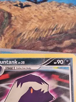 Pokemon Rumble Card Skuntank 13/16 Holo Played Authentic Heavy Played - Image 3
