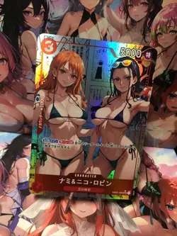 Waifu Cards Nami Nico Robin Yamato One Piece Anime Card Goddess Story CCG - Image 2