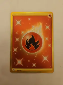 Pokemon TCG Fire Energy Fusion Strike Holo Card 284/264 Secret Rare - Image 1