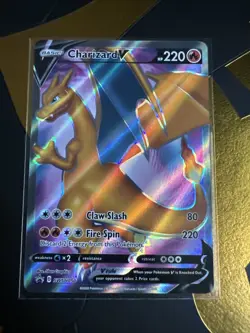 Charizard V SWSH050 Black Star Promo Ultra Rare Holo Pokemon TCG Card NM - Image 1