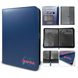 Show-Dex Trading Card Zip Binder 9 Pocket Album Folder Holds 360 Cards - Blue - Image 1