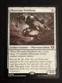 1x Phyrexian Triniform (969) Commander Masters LP MTG Magic the Gathering x1 MKE - Image 1