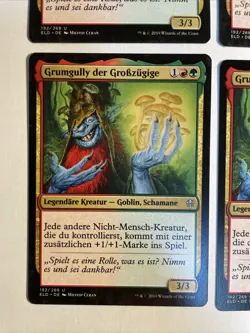 4x Mtg Throne Of Eldraine Grumgully Der Grosszugige NM/M Magic The Gathering - Image 2