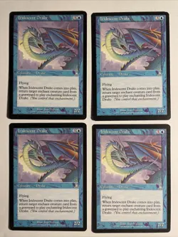 4x Urza’s Destiny Iridescent Drake EX/NM Magic Karte Magic The Gathering Mtg - Image 1