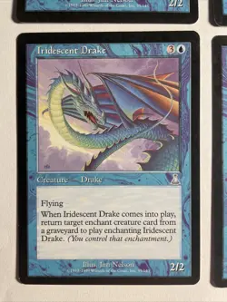 4x Urza’s Destiny Iridescent Drake EX/NM Magic Karte Magic The Gathering Mtg - Image 2