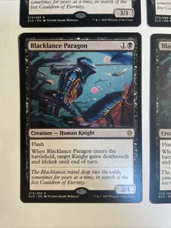 4x Mtg Throne Of Eldraine Blacklance Paragon NM/M Magic The Gathering - Image 2