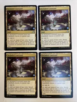 4x Mtg Kamigawa Neon Dynasty Secluded Courtyard NM/M Magic The Gathering - Image 1