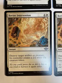 4x Mtg Outlaws Of Thunder Bovine Intervention NM/M Magic The Gathering - Image 2