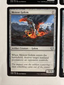 4x Mtg Commander Legends Meteor Golem NM/M Magic The Gathering - Image 2
