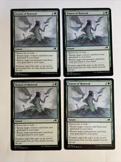 4x Mtg Kamigawa Neon Dynasty Season Of Renewal NM/M Magic The Gathering - Image 1
