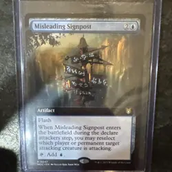 Misleading Signpost (Extended Art) Commander: Wilds of Eldraine Regular - Image 1