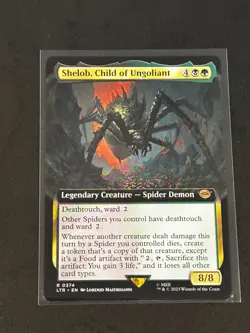 Shelob, Child of Ungoliant - Lord of the Rings MTG Magic Rare Extended Art R0374 - Image 1