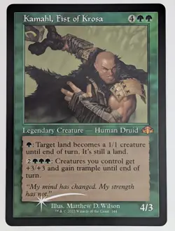 (Foil) Kamahl, Fist of Krosa (0166) Dominaria Remastered NM - Image 1