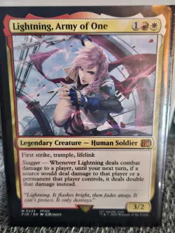 Lightning, Army Of One - MTG - Final Fantasy NM - Image 1