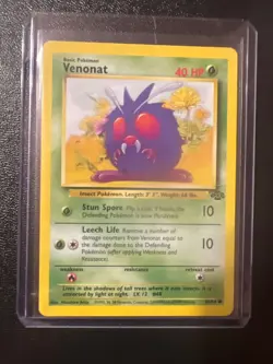 Venonat 63/64 Jungle Unlimited WOTC Pokemon Card 1999 Near Mint - Mint - Image 1
