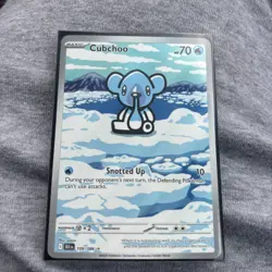 Pokemon TCG - Cubchoo - 109/086 - Illustration Rare - SV: Black Bolt - Image 1