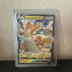 Pokemon TCG Dragonite V SWSH235 Black Star Promo Pokemon Go NM/MT - Image 1