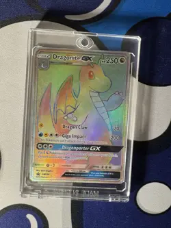 Pokemon TCG Dragonite GX SM156 Rainbow Rare Secret Rare Sun & Moon Promo NM - Image 4