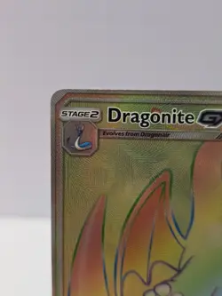 POKEMON Dragonite GX SM156 Sun & Moon Black Star Promo Rainbow Rare Holo - Image 4