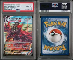 PSA 10 Gem Mint 2022 Pokemon SWSH FA/Corviknight VMAX TG19/TG30 Silver Tempest - Image 3